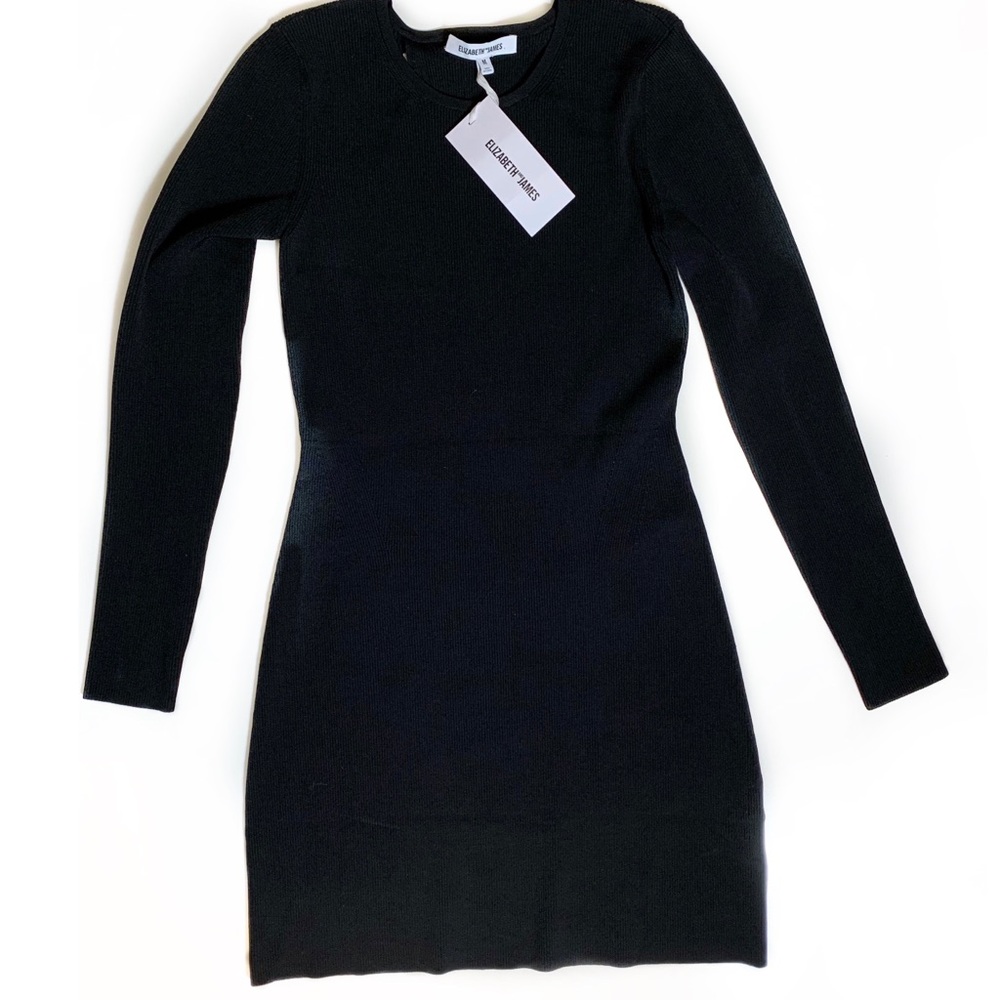 ELIZABETH AND JAMES Priscilla Dress Black, Size Medium - Picture 4 of 7